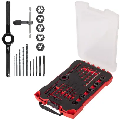 Sada metrických závitníků a matric Milwaukee 17 ks, 4932498720